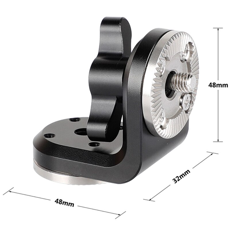 Dual for Arri Rosettes Extension Mount Vertical Type with Central M6 Thread (Black Knob) C2131