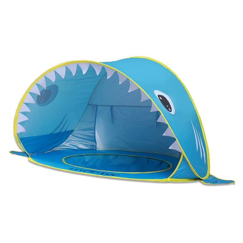 Levoryeou Baby Beach Tent Uv Beschermen Sunshelter Met Een Zwembad Baby Kids Strand Tent Up Draagbare Zwembad Zon Onderdak