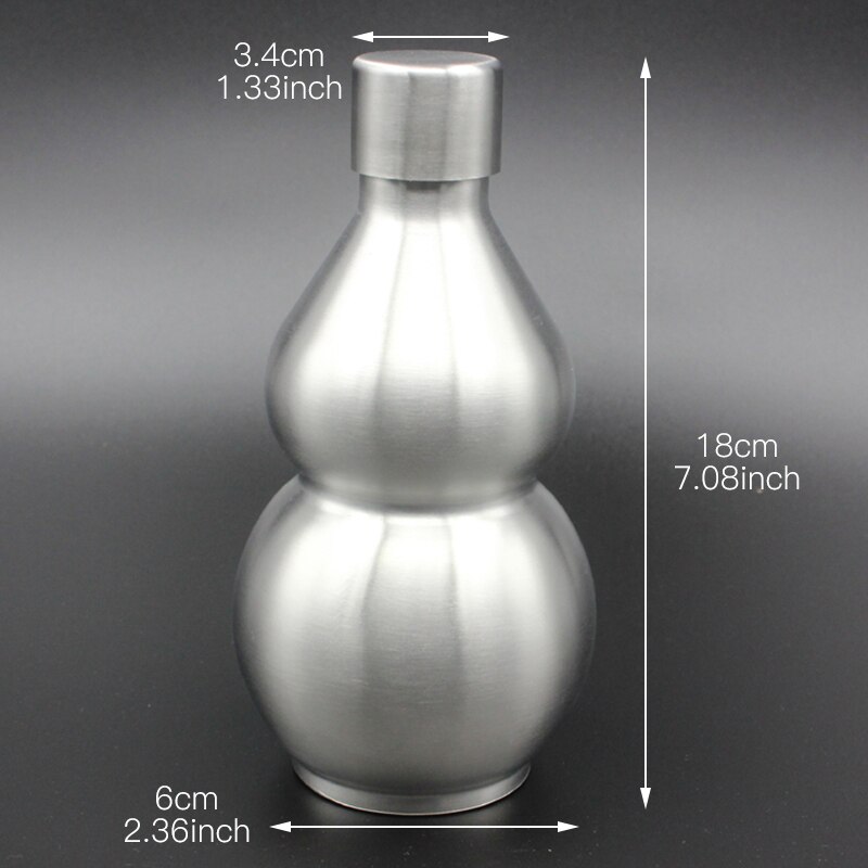 Gourd Shape Stainless Steel Hip Flask Liquor Whisky Alcohol Cap Funnel Drinkware Bottle For High Quantity Jug Pocket Flasks