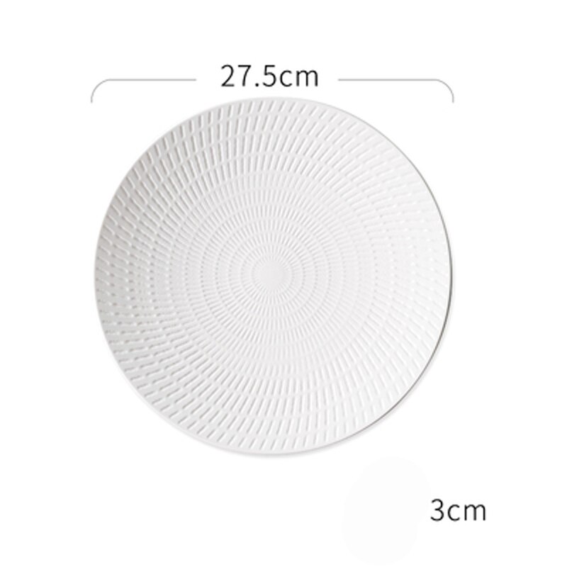Nordic Stijl Matte Keramische Plaat Ondiepe Plaat Cake Dessertbord Westerse Plaat Disc Pasta Plaat Schotel Thuis Restaurant: C