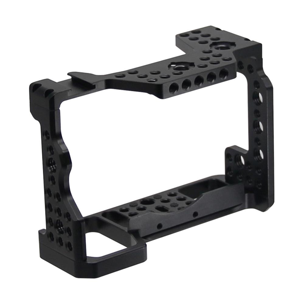 Aluminum Alloy Camera Cage Video Stabilizer with 1/4" Threaded Hole/Cold Shoe Mount for Sony A7RIII / A7M3 / A7III SLR Camera