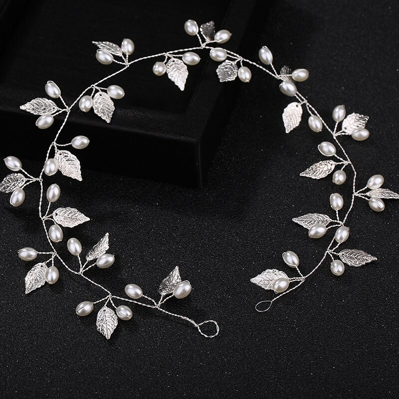 IYOU Bruids Bruiloft Haar Wijnstok Blauw Kristal Hoofdband Bloem Bruid Bruidsmeisje Haaraccessoires voor Vrouwen