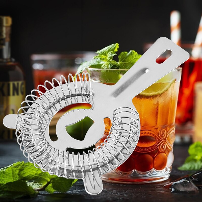 Bar Strainer Sprung Cocktail Strainer Stainless Steel Deluxe Strainer Bar Tools Bar Accessories Home Bars Wine Supplies