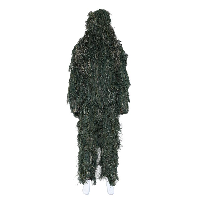 Trajes de camuflaje universales 3D, ropa de bosque, traje Ghillie de talla ajustable para caza, Kits de juego de camuflaje: Default Title