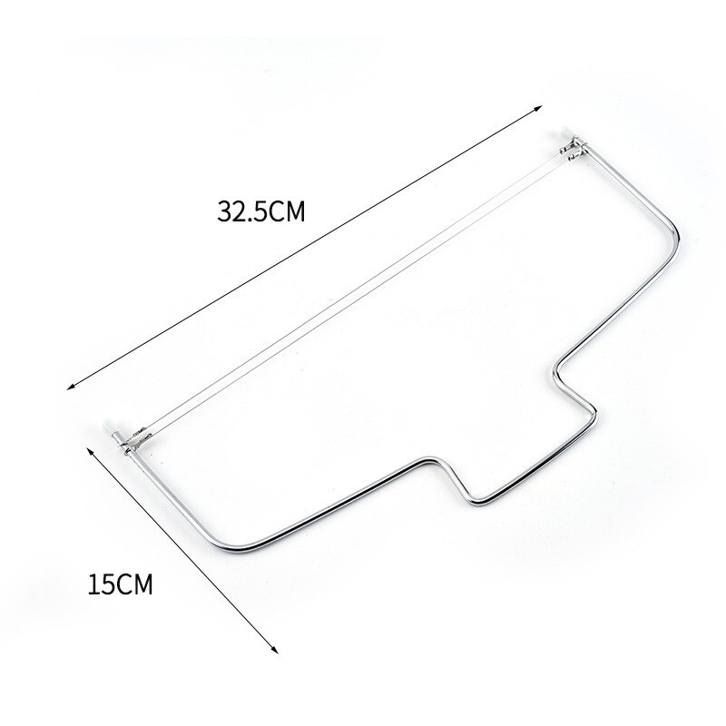 Double Line Adjustable Wire Cake Cutter Slicer Leveler Stainless Steel Cake Cut Tools Bakeware Kitchen Cooking Tool Cake Scraper