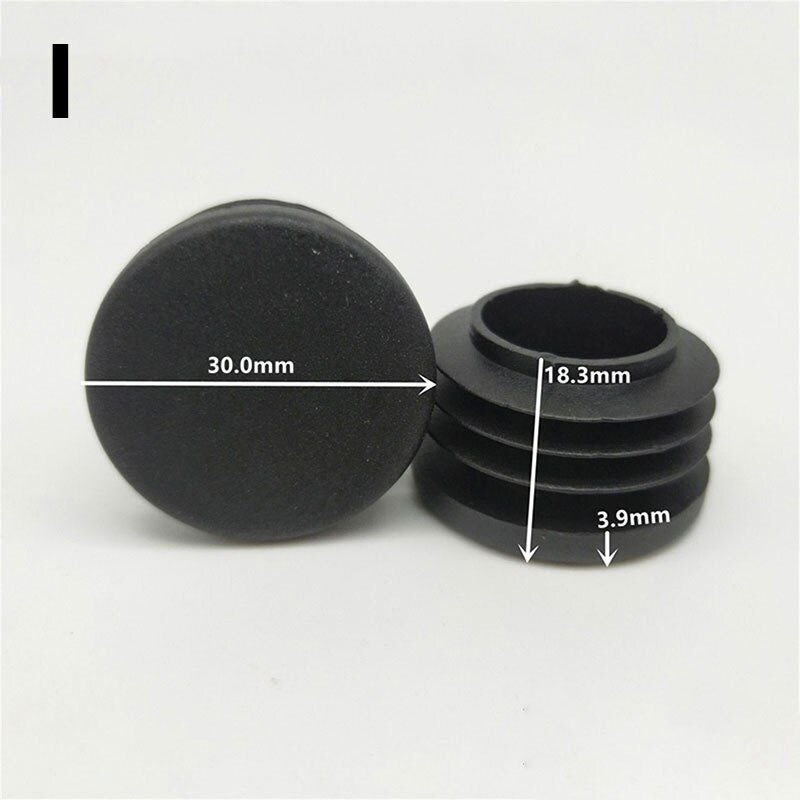 10Pcs Round Tube Plugs Pipe Insert End Caps Floor Protectors Furniture Feet Pads: I