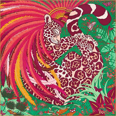 Silkeskjerf kvinner lyse fargerike firkantede skjerf wraps leopard halstørkle kvinnelig flekk hijab bufandas: 279