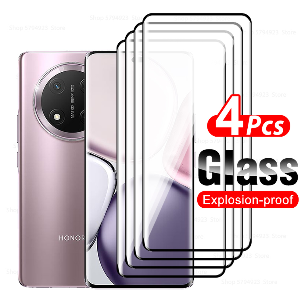 1-4Pcs For Honor X9c X9b X9a 5G Tempered Glass Protector For Honor X9 a b c HonorX9c x 9 c Curved Front Screen Protective Glass: Lucent / bundle 18