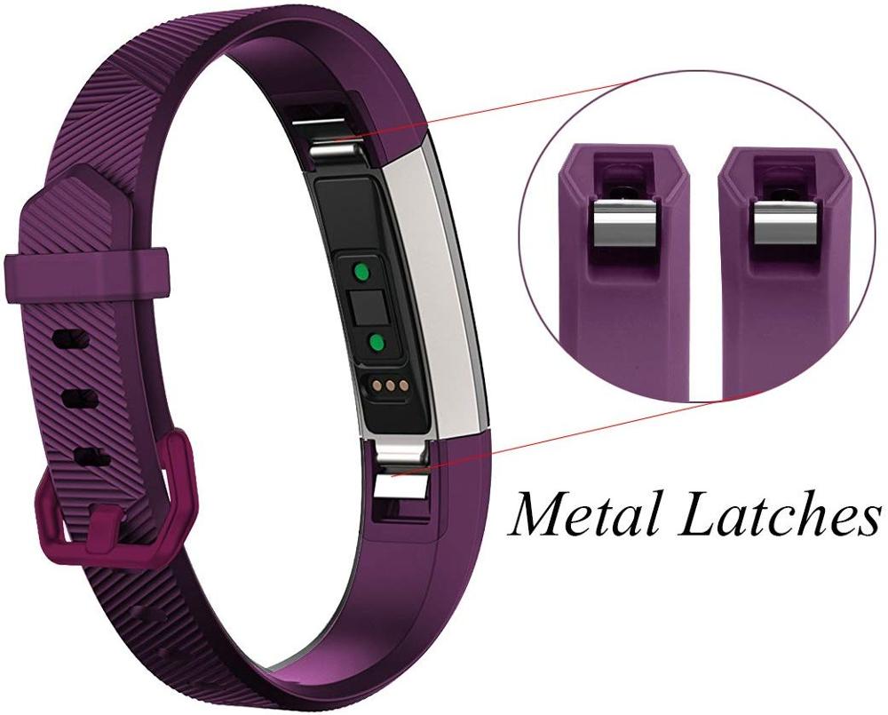 Mjukt silikon säkert justerbart band för fitbit alta hr band armband armband armband klocka utbyte tillbehör