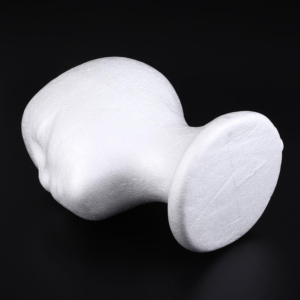 Vrouwelijke Styrofoam Foam Mannequin Hoofd Model Haar Hoed Pruik Glazen Display Stand