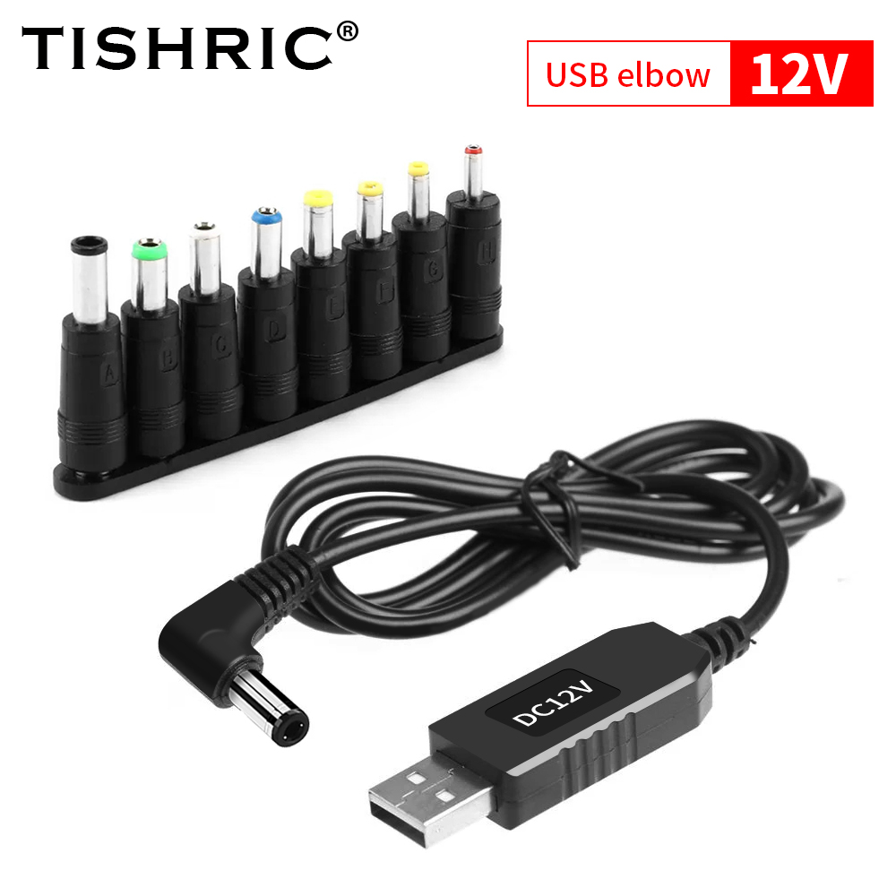 TISHRIC USB DC 5V To 12V 9V Power Cable Converter Boost Line Step Up Module Usb Adapter Cable 2.1x5.5mm Plug: Other