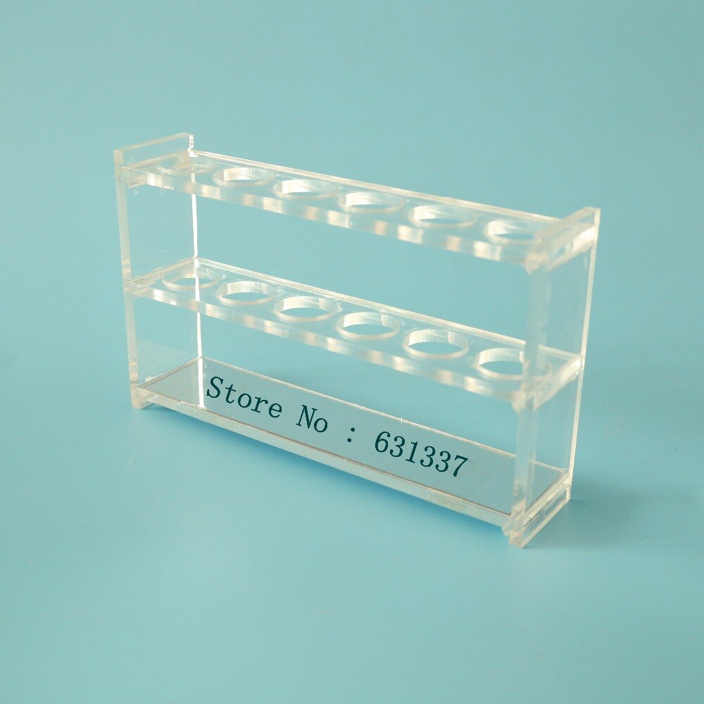 laboratory Mirrored Test Tube Rack Acrylic Nessler Tube Rack 6 hole . hole dia 28mm- Single