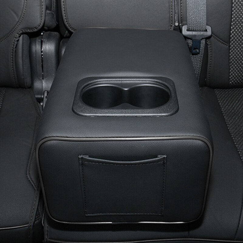 Second Row Rear Central Armrest Box W/ Cup Holder Grandado