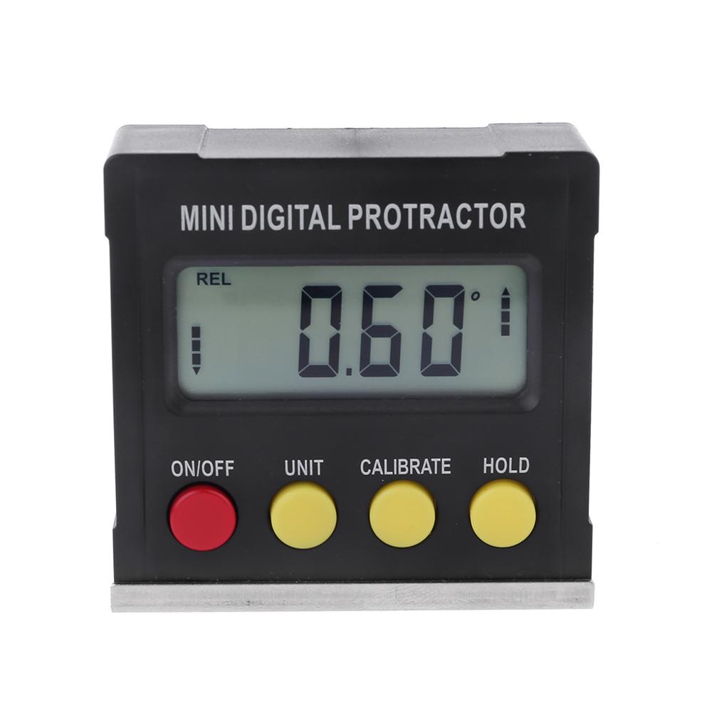 360 Degree Digital Protractor Inclinometer Electronic Level Box Magnetic Base Measuring Tools