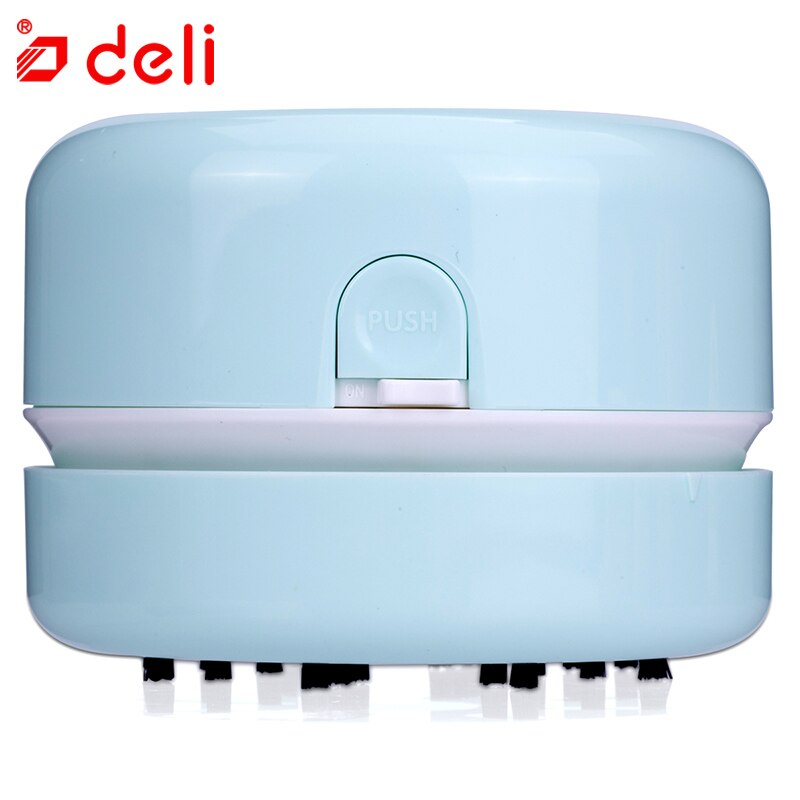 Deli Desk Set Portable Desktop Cleaner Mini Desk Vacuum Cleaner for School Classroom Office Office School Supplies: Green