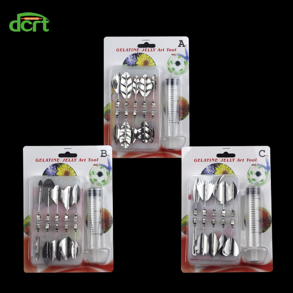 30pcs/set 3D Jelly Art Needles Tools Carnation Cake Jello Gelatin Tools Pudding Nozzle Cake Decorating Tools