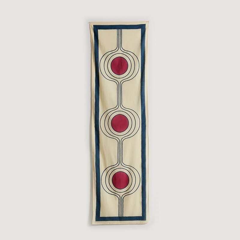 Tapiz geométrico psicodélico para colgar en la pared, alfombras de pared con estampado de simplicidad Bohemia, Celestial, Hippie, decoración de dormitorio, arte bohemio para el hogar: 3