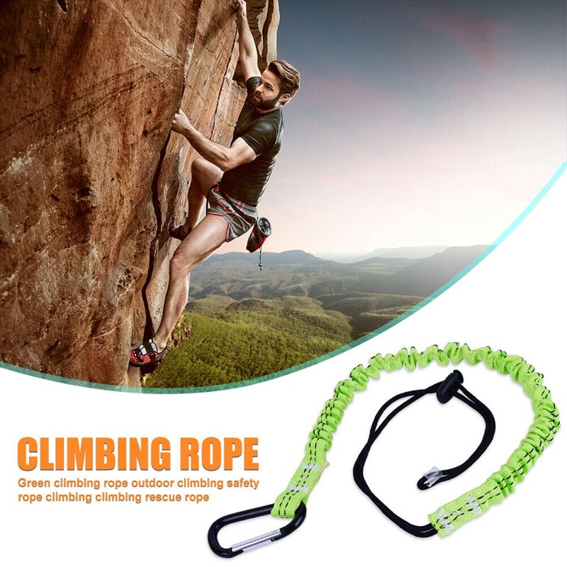 Rock Climbing Safety Rope Telescopic Rope with Carabiner Climbing Tool Anti-Fall Climbing Tool