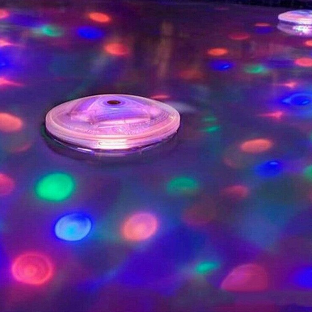 Floating Underwater Light RGB Submersible LED Disco Light Glow Show Swimming Pool Tub Spa Lamp Bath Light