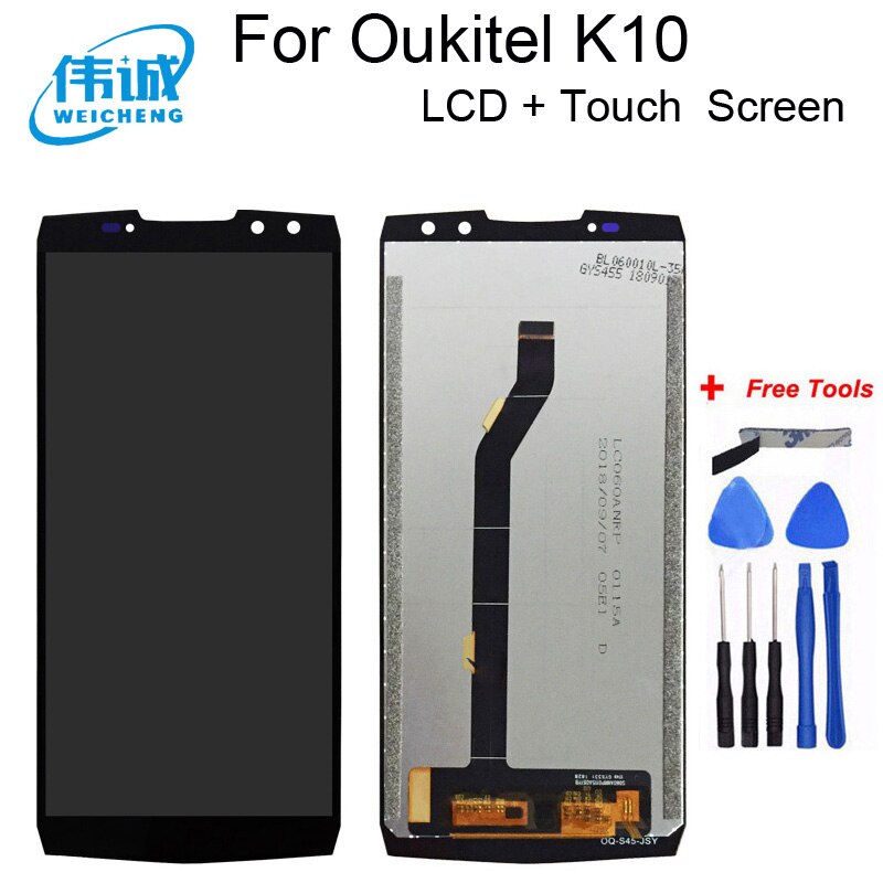 Für OUKITEL K10 LCD Anzeige + berühren Bildschirm Original Oukitel K15 Plus LCD Digitizer Tafel Anzeige Für OUKITEL K7 lcd k15 Profi lcd