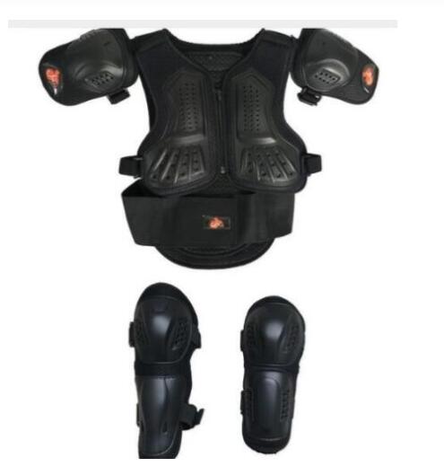 For højde 0.8-1.4m børn fuld kropsbeskyttelse rustning børn motocross beskyttelse mtb dh rustning jakke vest beskyttelsesudstyr: Elfenben