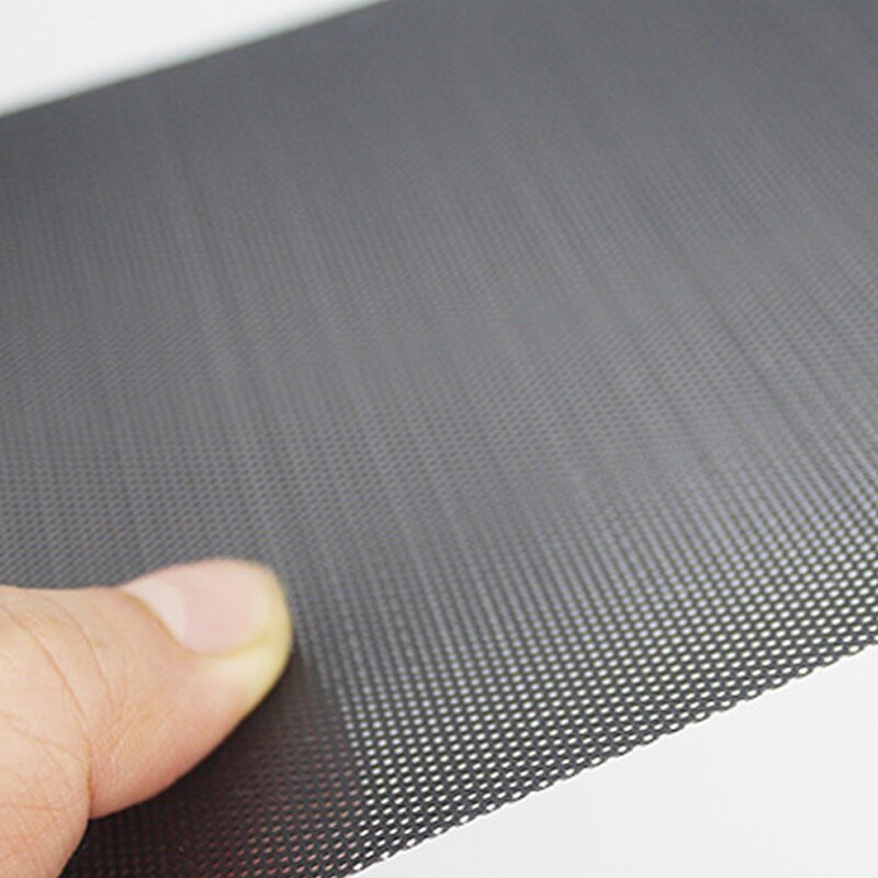 10 unids/lote 120mm negro cortable PVC PC ventilador polvo filtro caja a prueba de polvo malla de la computadora