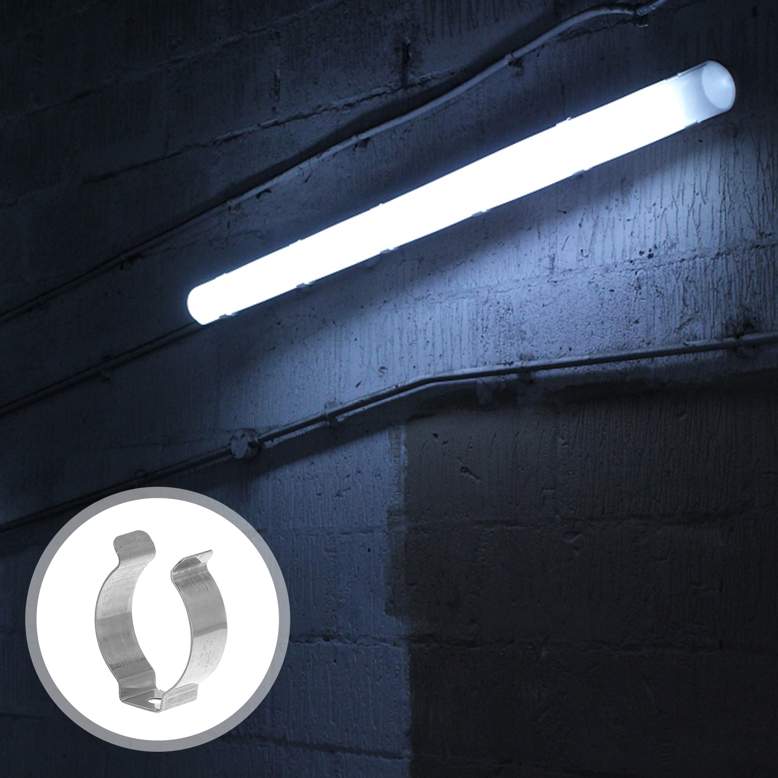 30PCS/Set Spring Terry Clips Stainless Steel U Shape Light Tube Clips For T10 Tube Light Lamp Holders Grip Organizer 13/ 25/32mm