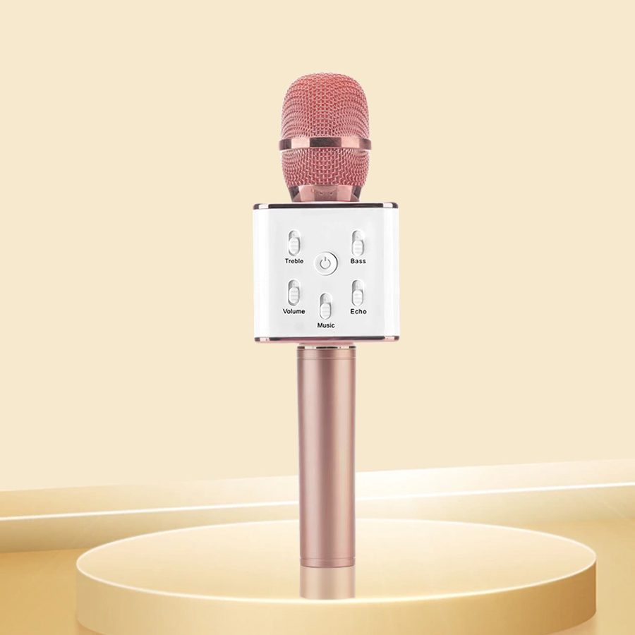 TANALAZ K20 mikrofon do karaoke mikrofon bezprzewodowy Bluetooth z magicznym dźwiękiem LED Light przenośna maszyna do śpiewania na prezenty na imprezę domową: orange
