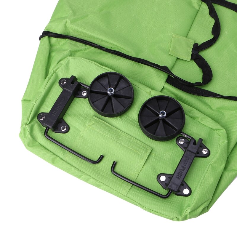 Foldable Shopping Trolley Cart Foldable Reusable Eco Large Waterproof Bag Luggage Wheels Basket bags