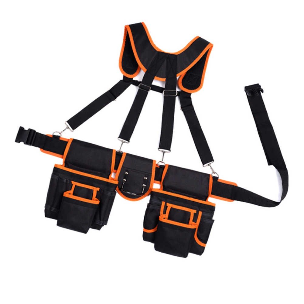 BSEVB-Bretel Gereedschapsriem Met Zakjes Zware Bouw Gereedschapsriem Werkriem Gereedschapsorganisator Timmerman Gereedschapsriem