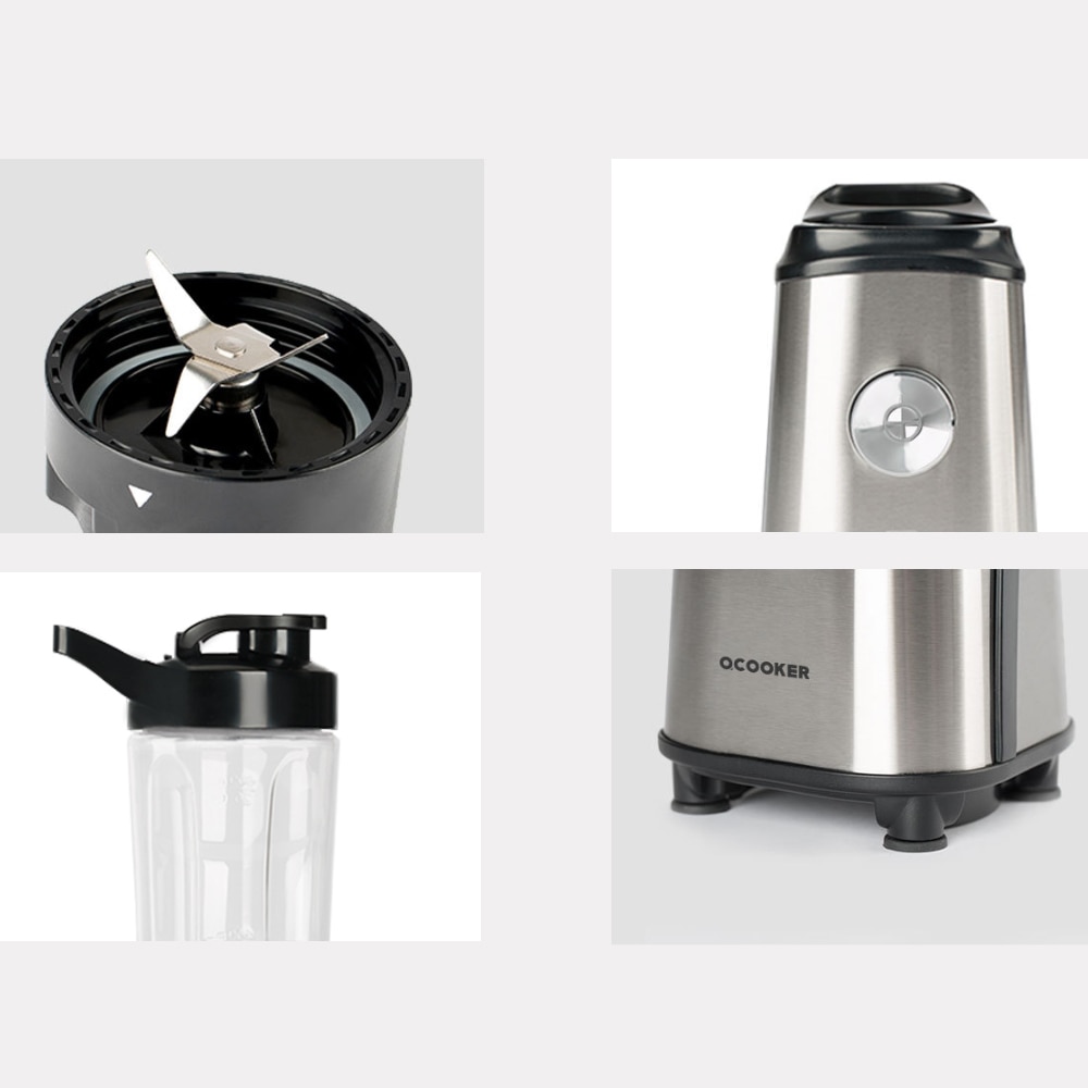 Exprimidor portátil Xiaomi Ocooker, máquina de frutas y cocina vegetal para bebé, interruptor de punto, 304 acero inoxidable, máquina de sopa de 8 segundos