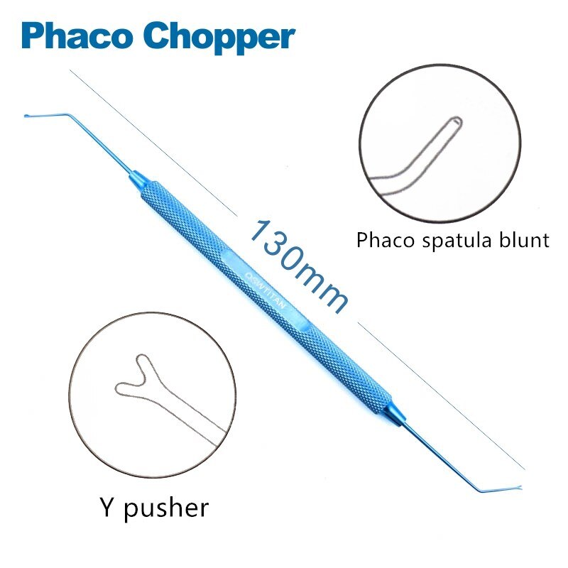 Phaco Chopper Titanium Spatel Manipulator Sinskey Haak Pet Oogheelkundige Chirurgische Instrumenten: D