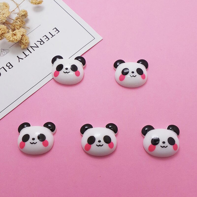 Leuke Panda Resin Charms Voor Slime Toevoeging Accessoires Extra 'S Voor Slimes Levert Filler Diy Polymeer Klei Lizun Model Tool Speelgoed