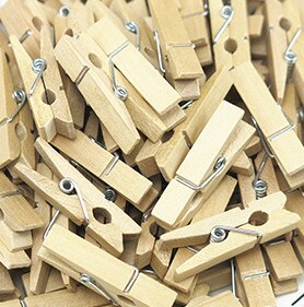 25mm/30mm/35mm/45mm/72mm træfarve /35mm farver spring træ klip tøjklemme håndværk ornament 1-50pc/ taske sort hvid tøj clips