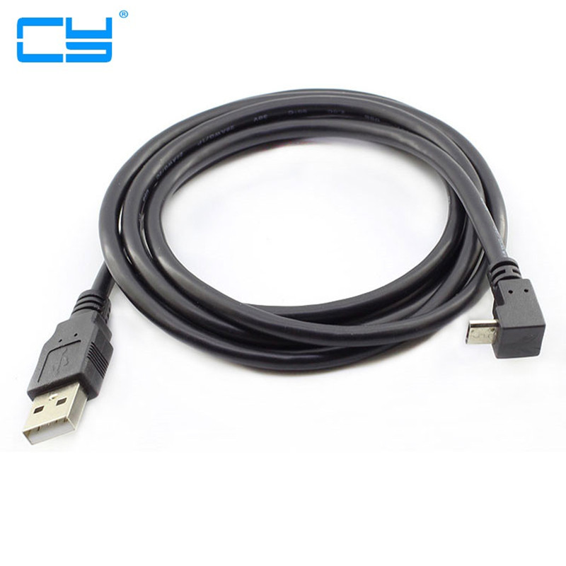 0.25m 1m 1.5m UP Angled 90 degree micro USB male to USB Data Charge Cable for Cellphone &amp; Tablet