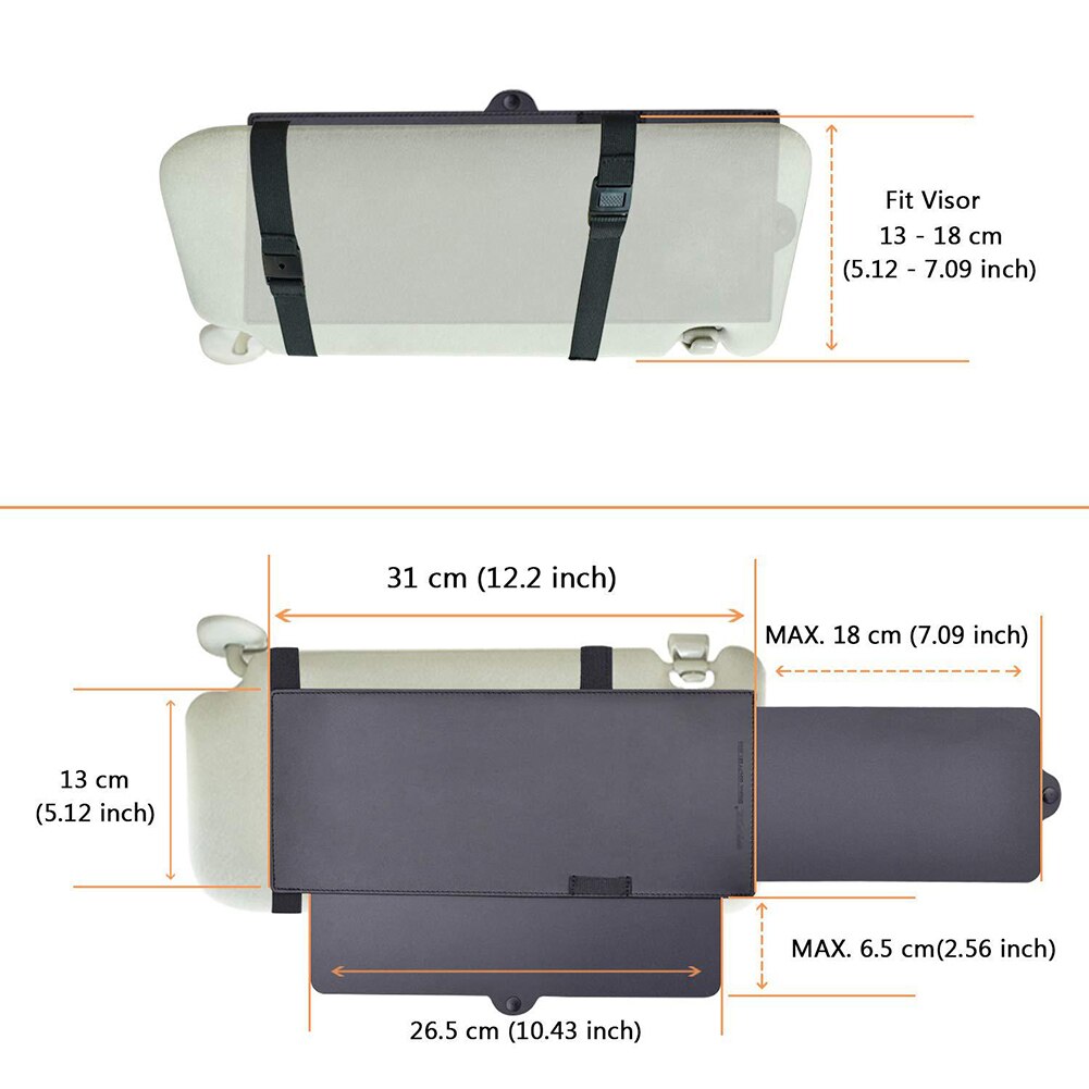 Extension de pare-soleil polarisé pour voiture, pare-soleil extractible, verre transparent, pièce de protection solaire, cécité de la neige, accessoires automobiles