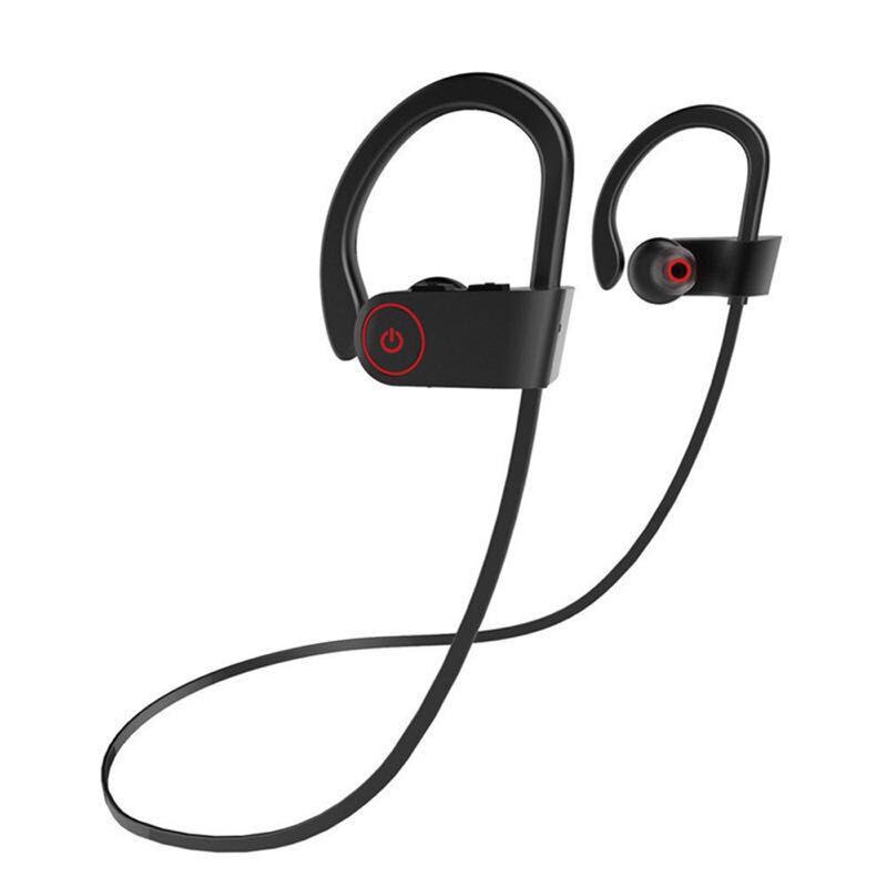Auriculares inalámbricos Bluetooth 5,0, audífonos deportivos intrauditivos con ergonómico, reducción de ruido, sonido de voz HD para iPhone: Black