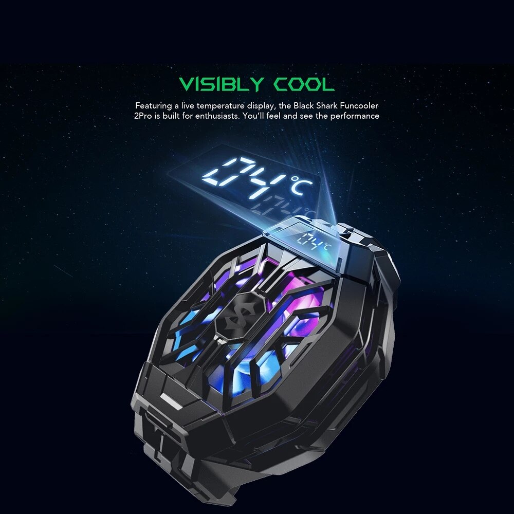 Black Shark-enfriador FunCooler 2 Pro para teléfono móvil, Original, para Poco X3, F3, M3,Xiaomi Redmi Note 10,Redmagic 6,ROG 5