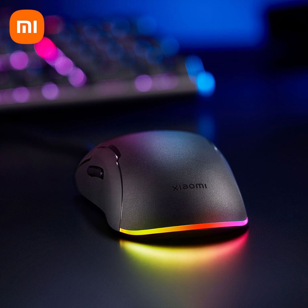 Xiaomi Wired Game Mouse Lite with RGB Light 220 IPS 6200 DPI Ergonomic Optical Mice Mi Gaming Mouses For Laptop Computer Mouse