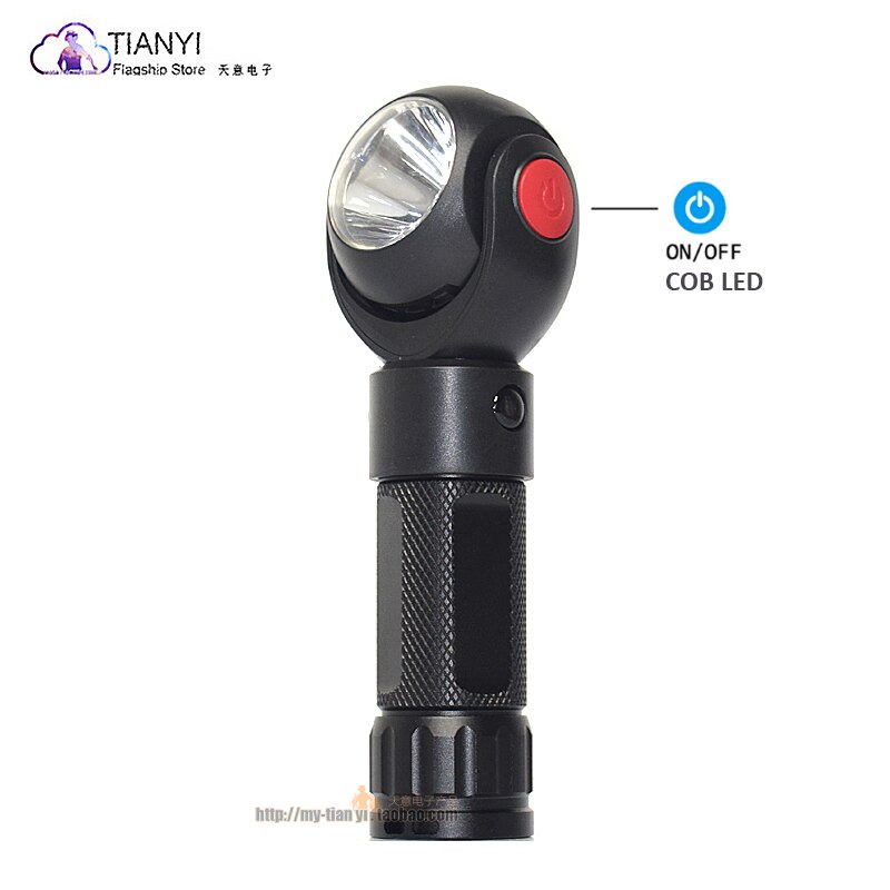 Portable COB car maintenance lighting flashlight LED rotating lamp holder USB charging multi-function strong light hand lamp