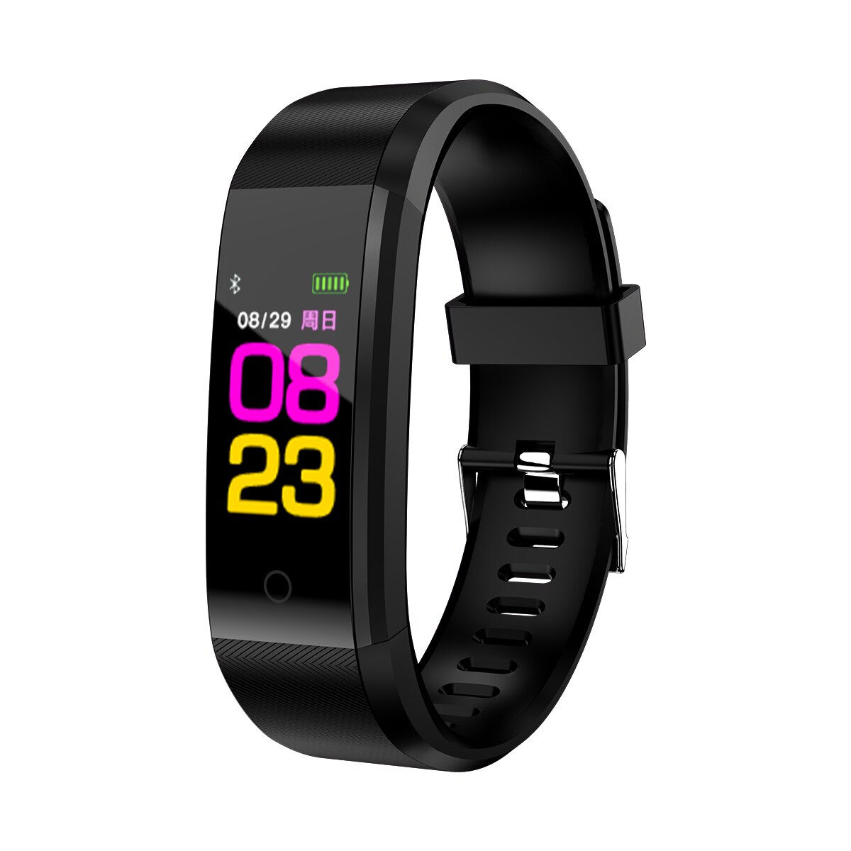 B05 Slimme Horloge Met Hartslagmeter Stappenteller Armband IP67 Waterdichte Fitness Sport Smartwatch Verbinding Ios Android: black