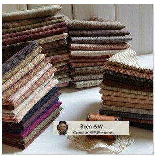 DIY Japan Little Cloth group Yarn-dyed fabric,for sewing Handmade Patchwork Quilting ,Grid stripe dot Random 20 Style/lot 25*24