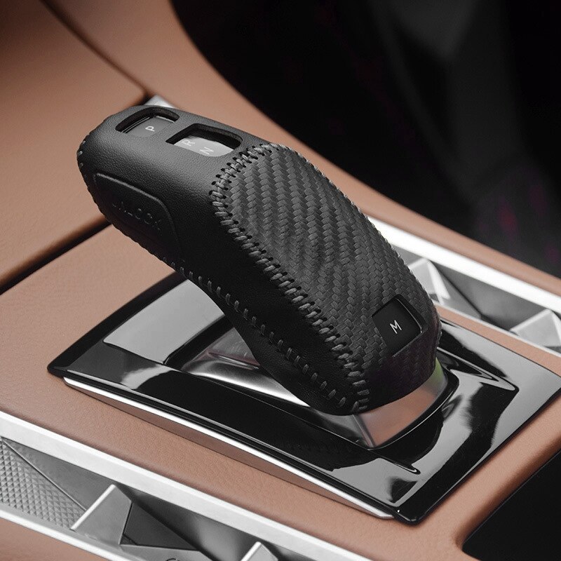 Leather Car Gear Shift Cover Shifter Lever Stick Cover for Peugeot 4008 3008 5008 508 Citroen DS7