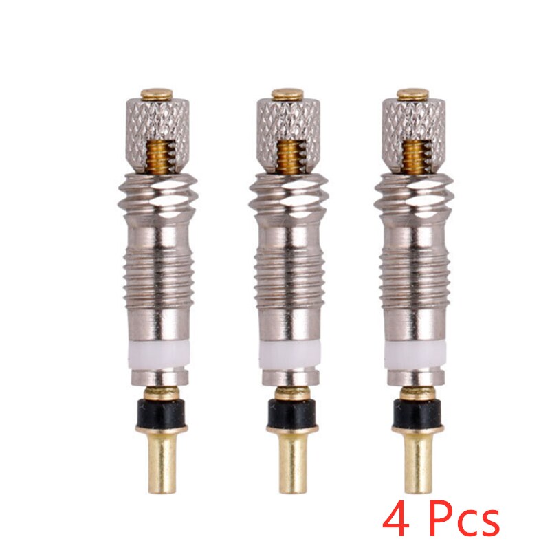 2/4/6PCS Bicycle Valve Presta Valve Brass Core W Optional Tool CNC-machined FV MTB Road Bike Tubes Repair Tire Service Parts: 4 pcs