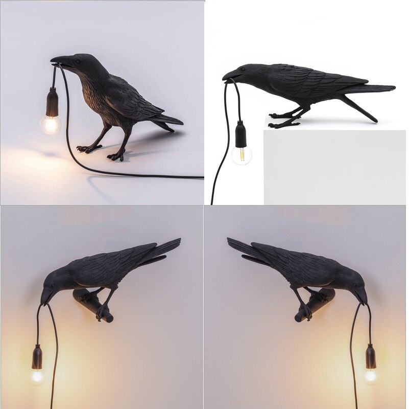 Vogel Lampe Wand Led Mit Stecker In Kabel Für Wohnzimmer Büro Nacht Hause Lichter Decor