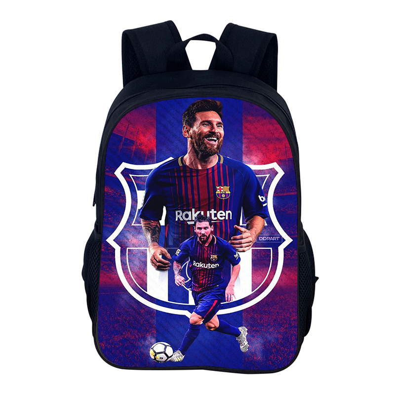 FußBall-Sportrucksack M-Messis Schultasche Jungen und Mädchen Sportrucksack Stern Spieler Schulrucksack Büchertaschen als bestes: Elfenbein