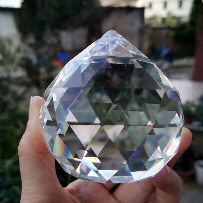Boule à facettes en cristal 5/6/7/8/10cm, lustre à prisme, pièces suspendues, décoration de mariage, artisanat d&#39;ornement