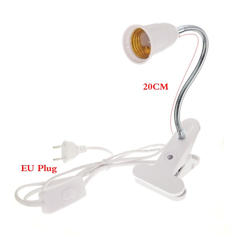 E27 LED Clip-on Desk Light Work Table Lamp Holder Flexible Neck Led Table light plant grow lights with US/EU Plug