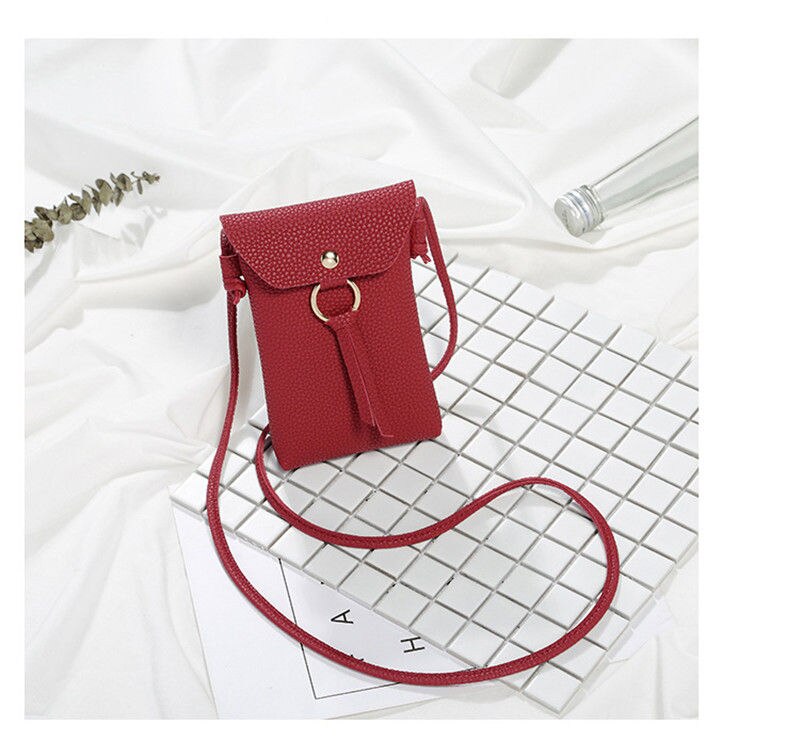 Pu leren tas, mobiele telefoon, handtas, portemonnee, nekband voor zte blade  a310 a462 v2 lite  a450 a610 plus  a910 a511 a515 hoesje: 05 rode