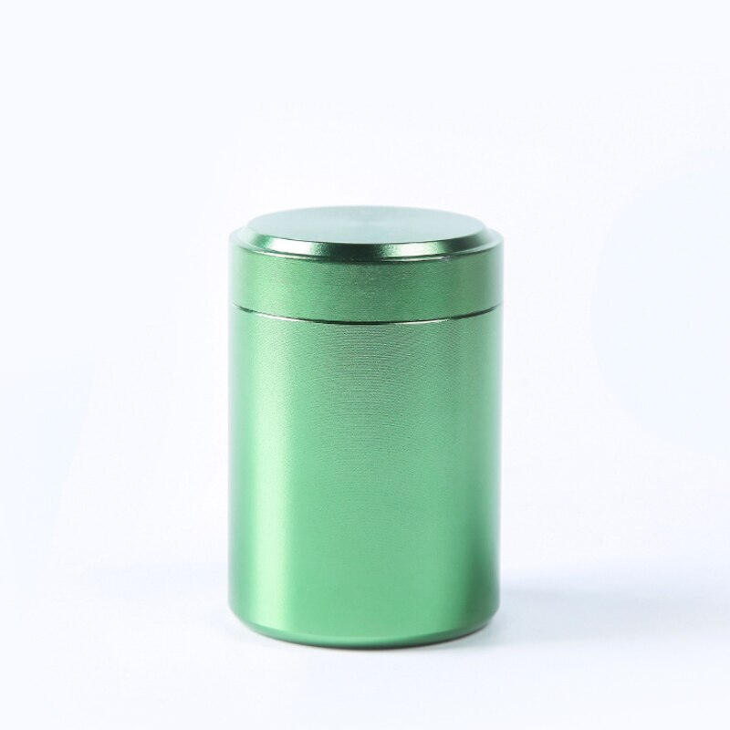 Récipient étanche à l'odeur étanche à l'air en acier inoxydable Mini boîtes de thé: Green